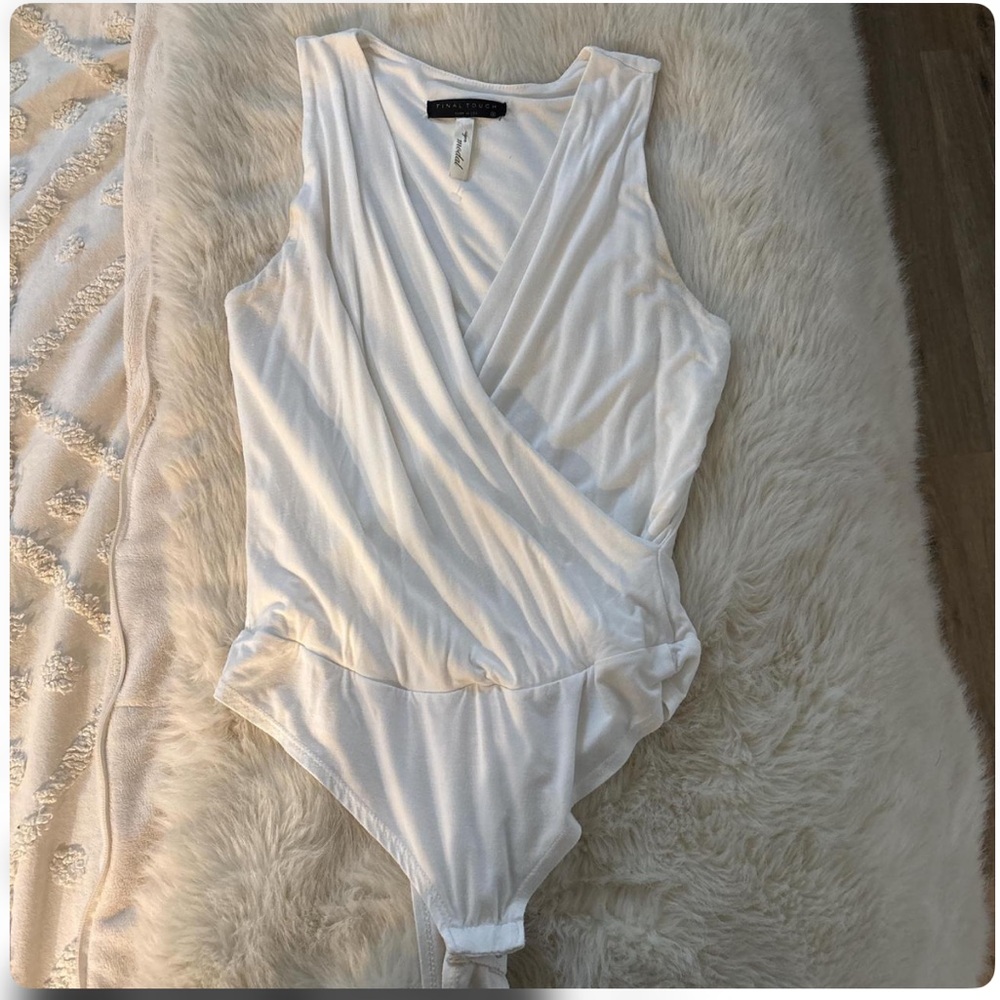 Elegant White Wrap Top